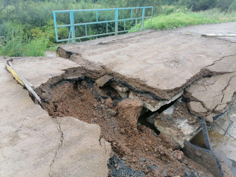 В Приморье обрушился мост