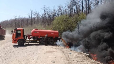 Фото-репортаж: Городская свалка во Владивостоке чуть было не загорелась снова
