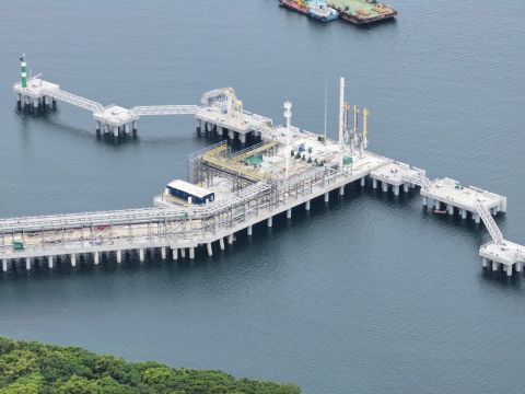 Фото-репортаж: На мортерминале НЗМУ установлена современная лазерная система швартовки судов