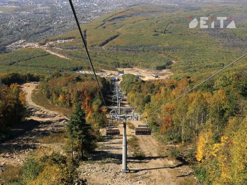 Фото-репортаж: Канатная дорога круглогодичного курорта начала работать в Приморье