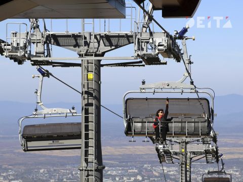 Фото-репортаж: Канатная дорога круглогодичного курорта начала работать в Приморье