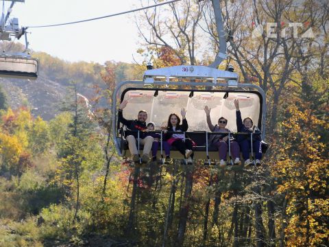 Фото-репортаж: Канатная дорога круглогодичного курорта начала работать в Приморье