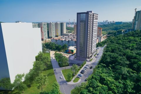 Фото-репортаж: Новый жилой комплекс «Дом с углом» открывает свои двери для покупателей