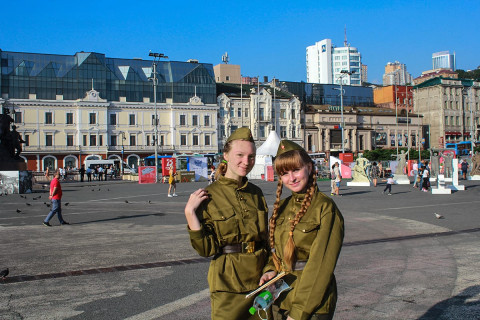 Фото-репортаж: Как проходил праздник в честь Победы во Второй мировой войне (фоторепортаж)