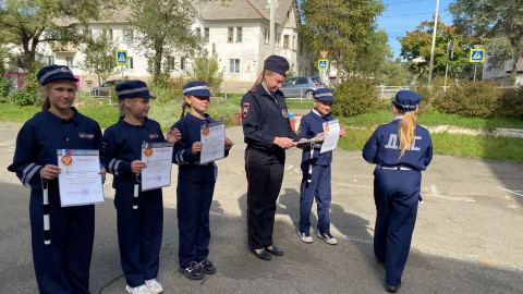 Фото-репортаж: Приморские ребята обновили переход около школы