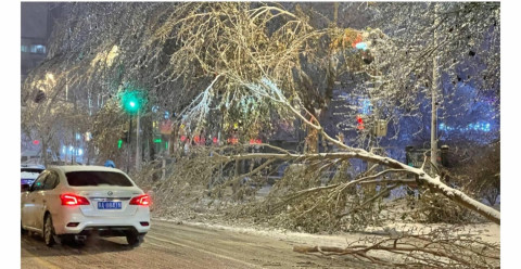 Фото-репортаж: Ледяной дождь подошёл к границам Приморья