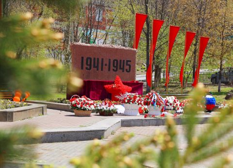 Фото-репортаж: «Восточники» и жители Врангеля отпраздновали День Победы