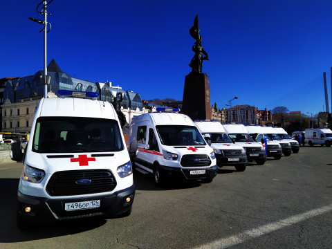 Фото-репортаж: Парк автомобилей медицинских учреждений Приморья существенно пополнился