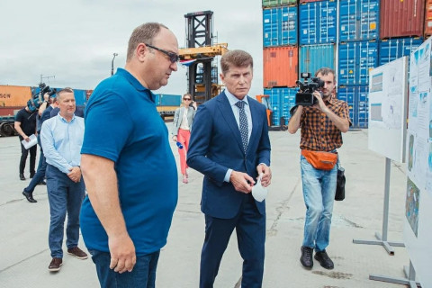 Фото-репортаж: Олег Кожемяко: «Проект развития «Сухого Порта» вызывает уважение»