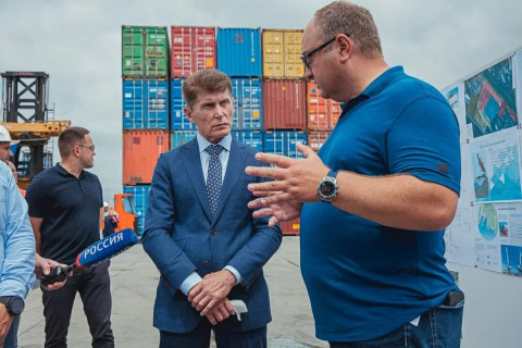 Фото-репортаж: Олег Кожемяко: «Проект развития «Сухого Порта» вызывает уважение»