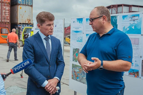 Фото-репортаж: Олег Кожемяко: «Проект развития «Сухого Порта» вызывает уважение»