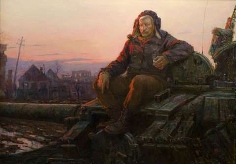 Фото-репортаж: «Мы не имеем права их бросать»: российский художник написал картины о Донбассе