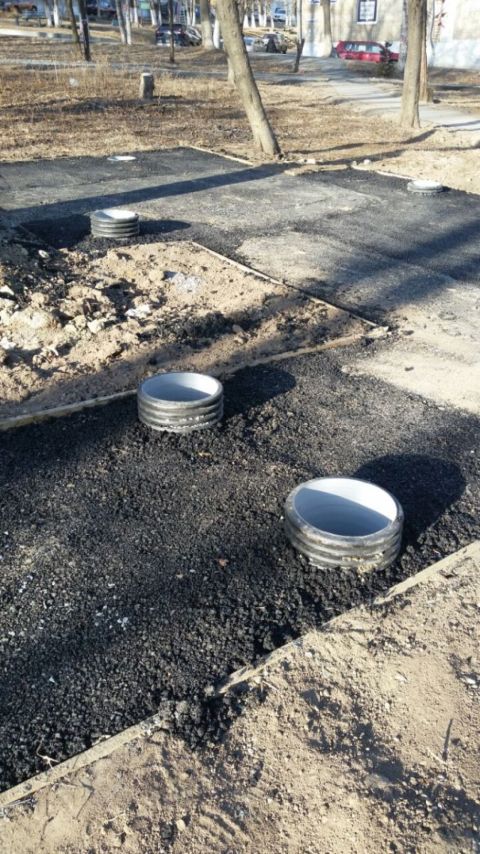 Фото-репортаж: Две недели до приёмки: на "Тропе здоровья" в Находке с апреля не могут уложить асфальт