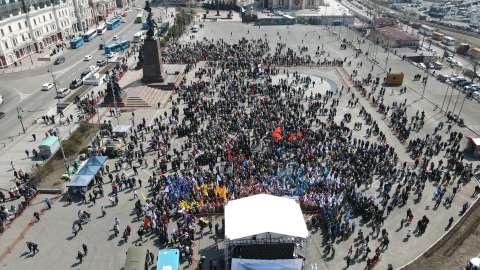 Фото-репортаж: Митинг-концерт «Za мир – без нацизма!» прошёл во Владивостоке