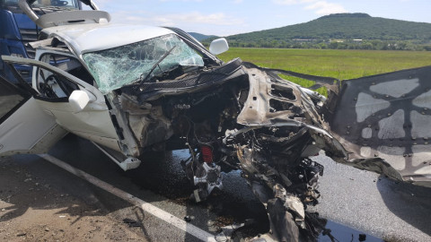 Фото-репортаж: Страшное ДТП шокирует очевидцев в Приморье