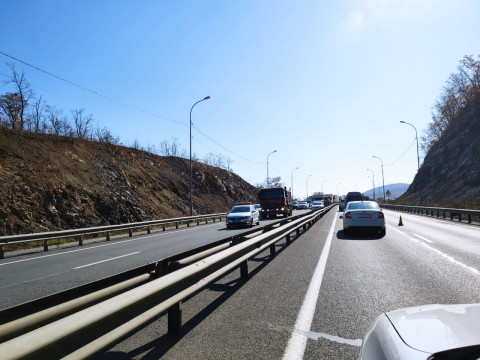 Фото-репортаж: Объездная дорога Седанка - Патрокл встала колом