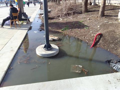 Фото-репортаж: Главная набережная Владивостока снова утопает в фекалиях