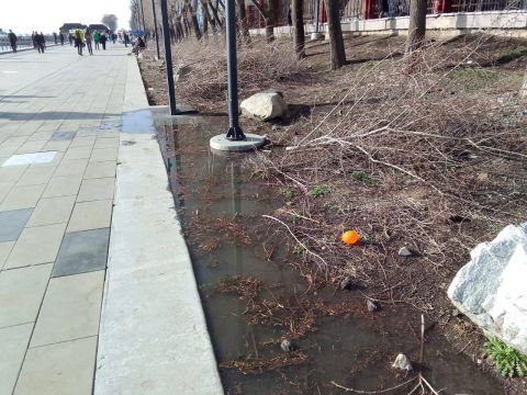 Фото-репортаж: Главная набережная Владивостока снова утопает в фекалиях