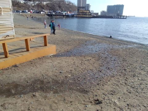 Фото-репортаж: Главная набережная Владивостока снова утопает в фекалиях