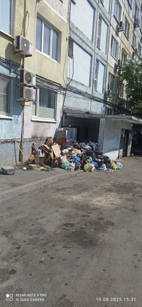 Фото-репортаж: Мусорный коллапс продолжается в домах Владивостока, где недавно бунтовали дворники