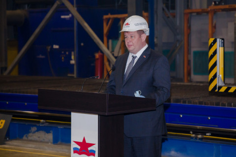 Фото-репортаж: Судоверфь «Звезда» начала резку стали для новой серии судов –танкеров-газовозов СПГ ледового класса ARC 7