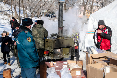 Фото-репортаж: Власти Владивостока продолжают работы по ликвидации ЧС