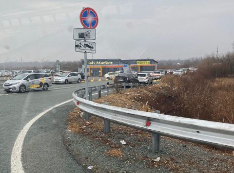 Фото-репортаж: "Отличная реклама для гостей края": ликвидировать нелегальную помойку и стихийную парковку у аэропорта просят приморцы