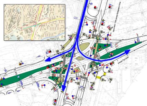 Фото-репортаж: "Перекрёсток новый, пробки старые": новую схему движения под Второреченским путепроводом открыли во Владивостоке