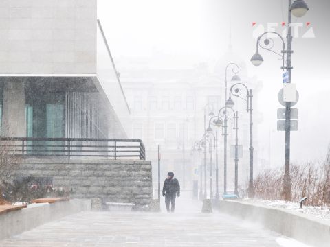 Фото-репортаж: Первый сильный снегопад сезона накрыл Владивосток - фоторепортаж