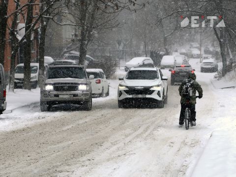 Фото-репортаж: Первый сильный снегопад сезона накрыл Владивосток - фоторепортаж