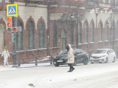 Фото-репортаж: Первый сильный снегопад сезона накрыл Владивосток - фоторепортаж