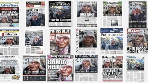 Фото-репортаж: "Убитая" западными СМИ украинка "воскресла" через несколько дней