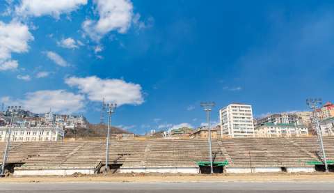 Фото-репортаж: Первый этап реконструкции стадиона во Владивостоке планируется завершить летом