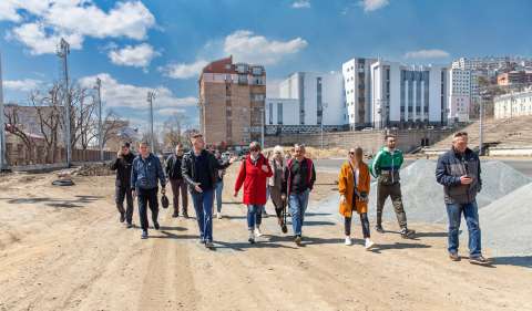 Фото-репортаж: Первый этап реконструкции стадиона во Владивостоке планируется завершить летом