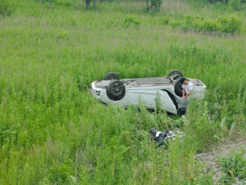 Фото-репортаж: Массовое ДТП произошло на приморской трассе