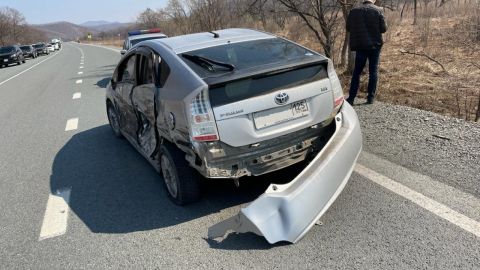 Фото-репортаж: Смертельная авария из пяти машин произошла в Приморье